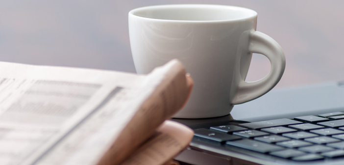 Journal, café, PC - revue de presse formation professionnelle octobre 2016
