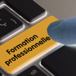 action de formation - clavier avec bouton formation professionnelle